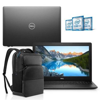 [AME por 3.479,20] Kit Notebook Dell Inspiron 3583-M3xbp 15.6 8ª Gen. I5 8gb 1TB Windows 10 Preto + Mochila Pro