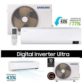 Ar Condicionado Split High Wall Inverter Samsung Ultra Só Frio 9000 BTUs AR09TVHZDWKNAZ