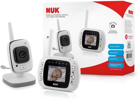Babá Eletrônica Digital LCD Vídeo Recording - NUK, Branco
