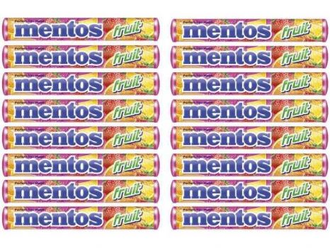 Bala Mentos 608g Display 16 Unidades