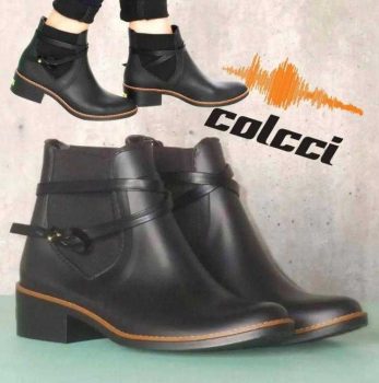 Bota Chelsea Colcci Tiras Preto