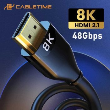 CABLETIME Premium 8K 60Hz HDMI Cable 1m