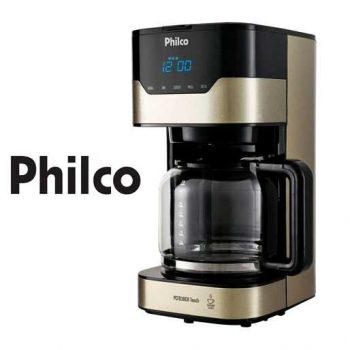 Cafeteira Elétrica Philco PCFD38CH Touch - 38 Xícaras Preto e Champagne