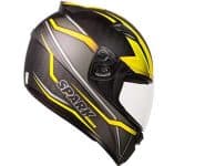 Capacete Ebf New Spark Ilusion 56/Preto Fosco/Amarelo