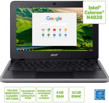 Chromebook C733-C607 Intel Celeron N4020 4GB 32GB eMMC 11.6' Chrome OS