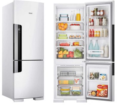 Geladeria/Refrigerador Consul Duplex CRE44 Frost Free com Freezer Embaixo 397 litros Branca