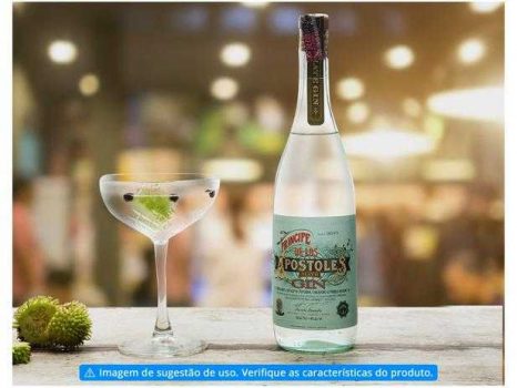 Gin Príncipe de Los Apostoles Mate Artesanal - Erva-Mate Toranja Rosa Hortelã e Eucalipto 700ml