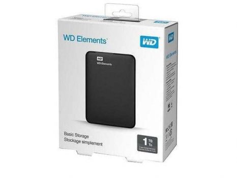 HD Externo 1TB Western Digital Elements USB 3.0
