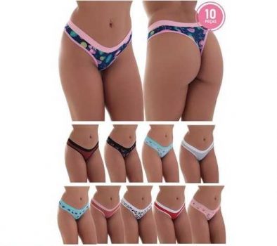 Kit com 10 Tanga Fio Mimi Liganete