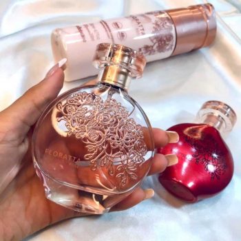 Kit Presente Floratta: Rose Desodorante Colônia 75ml + Loção Hidratante 200ml + Red Desodorante Colônia 30ml
