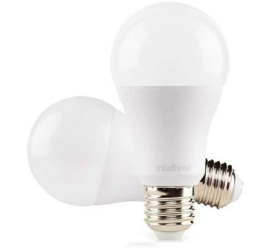 Lâmpada LED EWS 410 Wi-Fi Smart Intelbras, com 16 milhões de cores, controle de intensidade de luz e compatível com Alexa, Branca