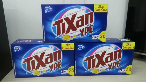 Lava Roupas Pó Tixan Primavera Cartucho 2Kg, Ypê, Azul, 2Kg