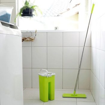 Mop Flat Cinza e Verde - Fun Clean