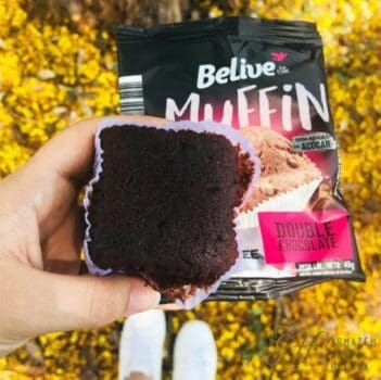 Muffin Double Chocolate Zero Açúcar sem Glúten sem Lactose Belive 40g