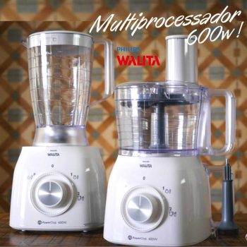 Processador de Alimentos Philips Walita RI7630 com liquidificador 600w Branco
