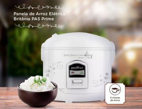 Panela Elétrica de Arroz Britânia PA5 Prime - 400W 5 Xícaras