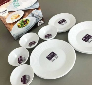 Aparelho de Jantar 16 peças Vidro Saturno Branco - Nadir Figueiredo