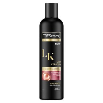 Shampoo Tresemme Liso Keratina 400 ML, TRESemmé, Branco