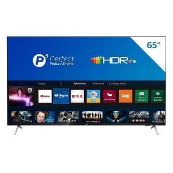 Smart TV LCD LED 65" Philips 65PUG7625/78 4K UHD HDR10+, 2USB, Wi-Fi, Bluetooth, 3 HDMI e 60 Hz