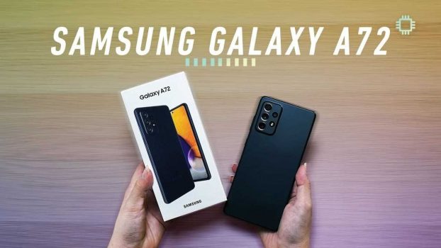 Smartphone Samsung Galaxy A72 + 128GB + 6GB RAM Tela de 6.7" - Violeta