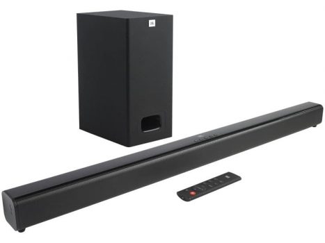 Soundbar JBL Cinema SB130 com 2.1 Canais, Bluetooth, Subwoofer Com Fio e Dolby Digital - 55W