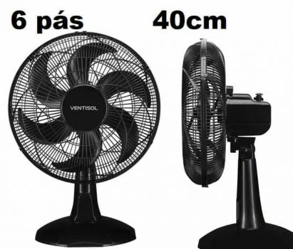 Ventilador de Mesa Ventisol Turbo Economy 40cm - 3 Velocidades
