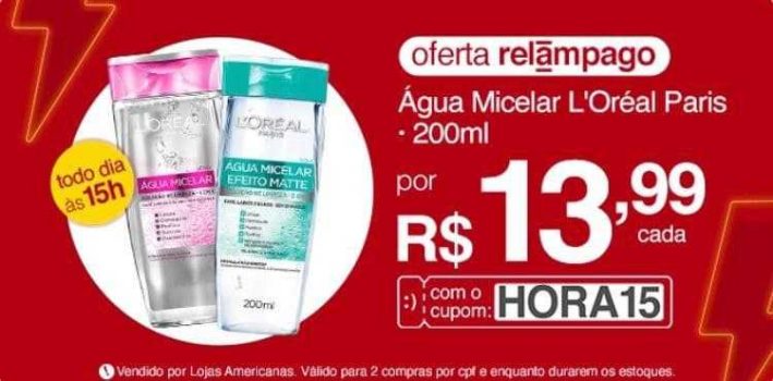 Agua Micelar Loreal Efeito Matte 200ml