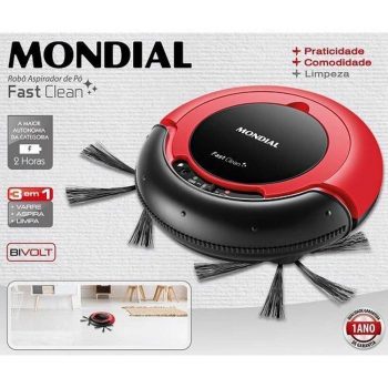 Aspirador Robô Mondial RB-01 Fast Clean Bivolt