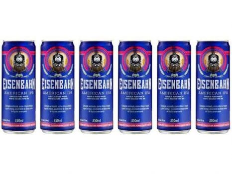 Cerveja Eisenbahn American IPA Lager – 6 Unidades 350ml