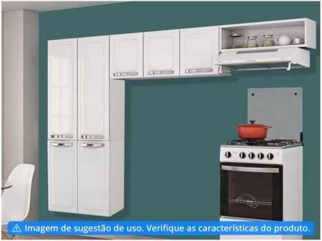 Cozinha Compacta Itatiaia Rose - 7 Portas Aço