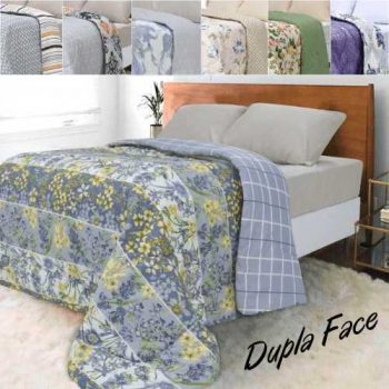 Edredom Casal Dupla Face Antialérgico Estampado 235x190cm - BF Colchões