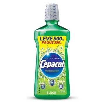 Enxaguante bucal Cepacol Flúor, 500 ml