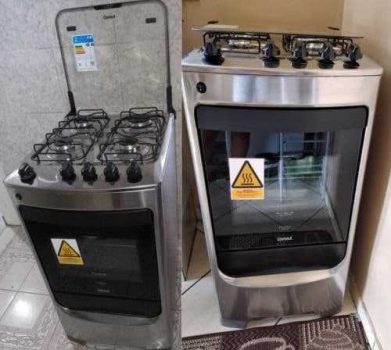 Fogão de Piso 4 Bocas Inox Consul CFO4NAR - Bivolt