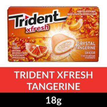 Gomas de Mascar Carteira Tangerina Trident 18g