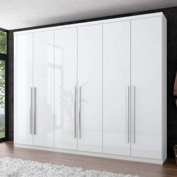 Guarda Roupa Casal 6 Portas 3 Gavetas Melvin Espresso