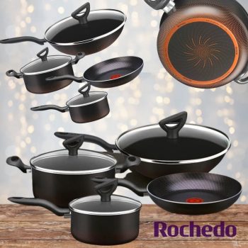 Jogo de Panelas Antiaderente 2,4mm Rochedo Inova - Preto 4 peças