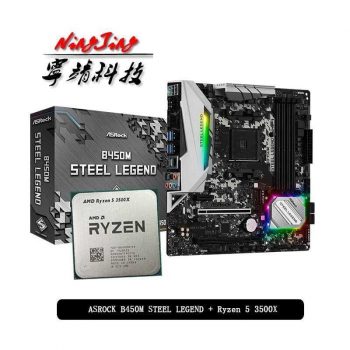 Kit Ryzen 5 3500X + placa mãe Asrock B450M