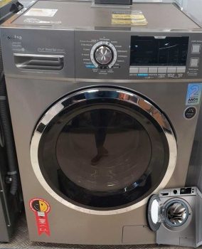 Lavadora de Roupas Midea Storm Wash 11KG Inverter Tambor 4D Inox LFA11X