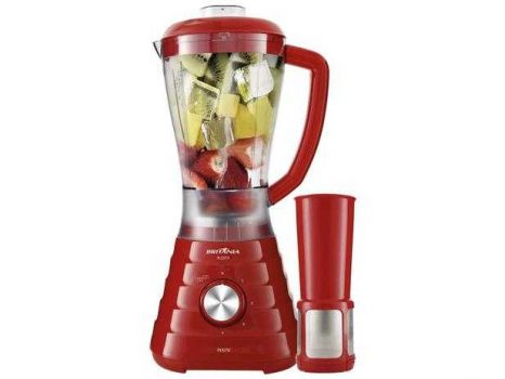Liquidificador Britânia BLQ950V Vermelho - com Filtro 4 Velocidades 900W