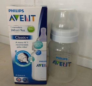 Mamadeira Anti-colic Transparente 260ml, Philips Avent, Transparente, 260 Ml