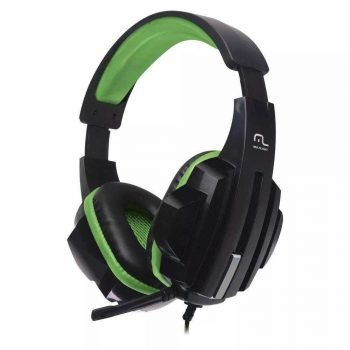 Multilaser PH123 Fone De Ouvido Headset Gamer P2/Cabo Nylon, Verde