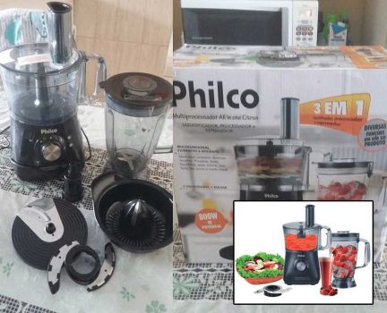 Multiprocessador com Liquidificador Philco All In One 2 2 Velocidades + Espremedor de frutas - 800W - 220V