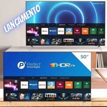 Smart TV LCD LED 50 Philips 50PUG7625/78 4K UHD HDR10 com Wi-Fi, 2 USB, 3 HDMI, Bluetooth, 60 Hz