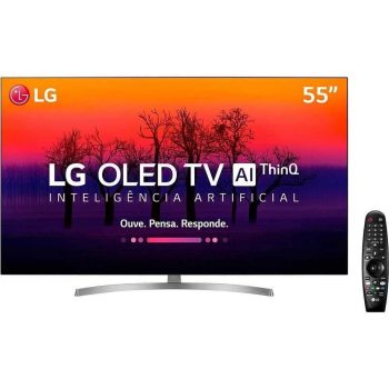 Smart Tv Oled 55" Ultra Hd 4k Lg Oled55b8ssc  com Inteligência Artificial Thinq Ai, Wi-fi E Controle Smart Magic