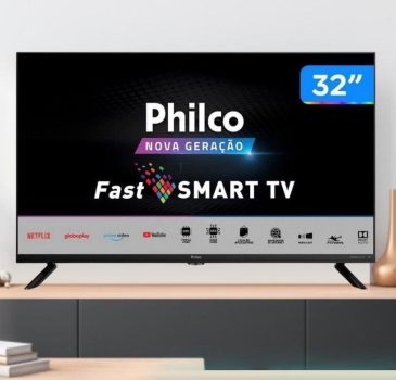 Smart TV Philco 32" PTV32G70SBLem LED HD Áudio Dolby com Netflix Processador Quadcore - Preto