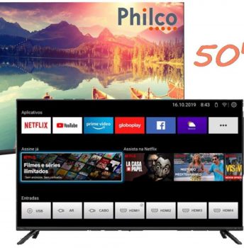 Smart Tv Philco 50" Resolução 4k Áudio Dolby - Tv Ptv50g70sblsg 4k Led