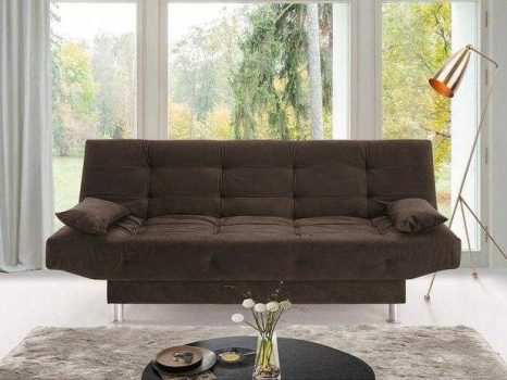Sofá-Cama Casal 3 Lugares Animalle Reclinável - 2 Almofadas Viero Móveis Anne