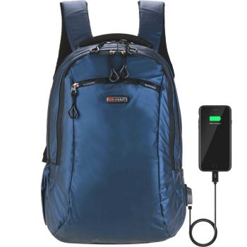 Tonin, 78199615, Mochila Impermeável Mochila Para Notebook Mochila Escolar M, cor Azul Marinho, Plástico