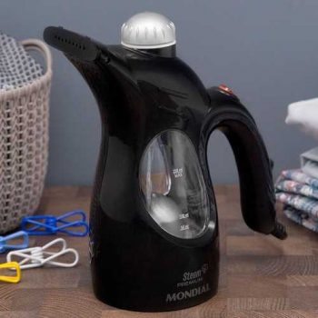 Vaporizador de Roupas Mondial, Steam Premium, Bivolt, Preto/Prata, 800W - VP-01
