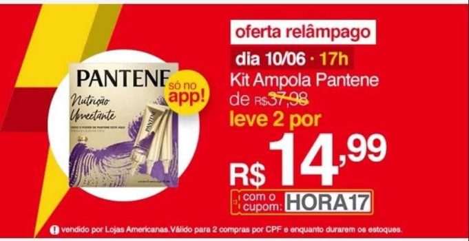 2 Kit Ampola Pantene Umectante 45ml